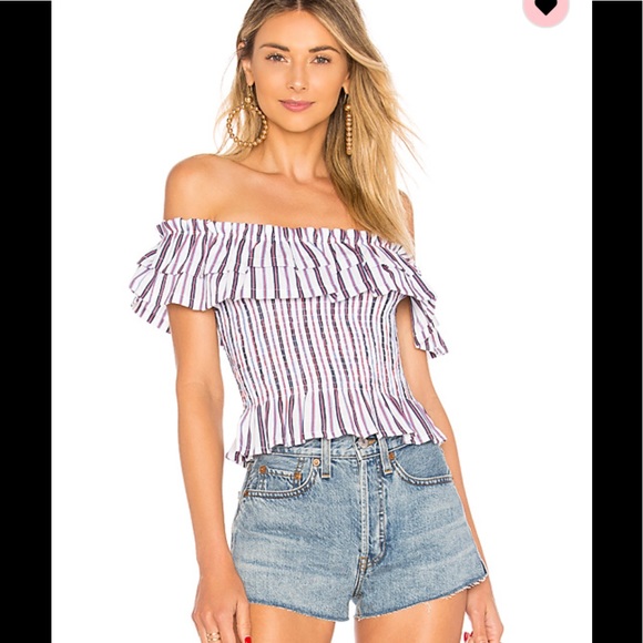 About Us Tops - About Us XS striped off shoulder top. GUC